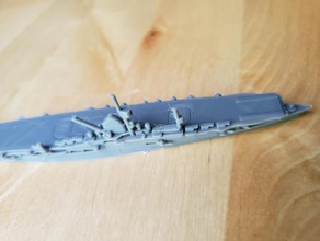 german aircraft carrier graf zeppelin - wargaming3d 28mm miniature 1 1800th scale model certain elements not 3d print model - Mito3D