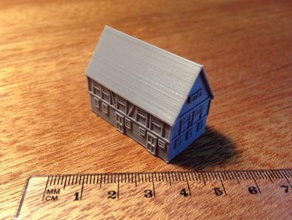 Deutsche Gebäude 1 - wargaming3d 28mm Miniatur 3d print model - Mito3D