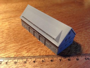 alemán edificio de 4 wargaming3d 28mm en miniatura 3d print model - Mito3D