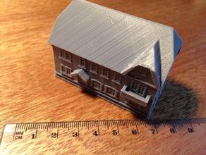 alemão edifício 7 - wargaming3d 28mm em miniatura 3d print model - Mito3D