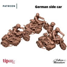 german car x3 - 28mm wargaming3d miniature wargamming Tag: biker 3d print model - Mito3D