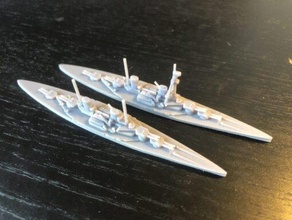 german derfflinger class battle cruiser - wargaming3d miniature wargamming 3d print model - Mito3D