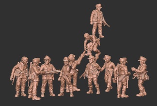 alemão dioram01 wargaming3d miniatura jogos guerra 3d print model - Mito3D