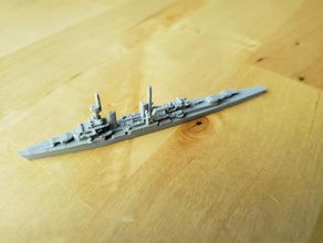 german konigsberg-class cruiser - wargaming3d 28mm miniature 1 1800th scale model certain elements not 3d print model - Mito3D