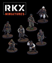 german late-war squad - wargaming3d miniature wargamming 3d print model - Mito3D