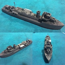 Almanca mayın tarama gemisi wargaming3d 28mm minyatür 3d print model - Mito3D