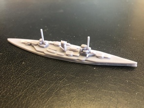alemán moltke clase crucero batalla wargaming3d miniatura juego guerra 3d print model - Mito3D