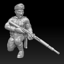 german rifle m98k soldier cover - wargaming3d 28mm miniature 3d print model - Mito3D