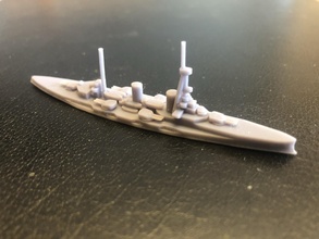alemán SMS bl cher blindado crucero wargaming3d miniatura juego guerra 3d print model - Mito3D