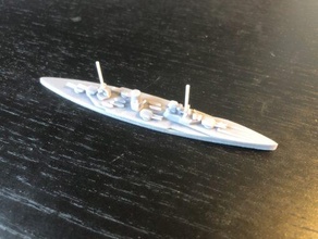 alemán SMS seydlitz crucero batalla wargaming3d miniatura juego guerra 3d print model - Mito3D