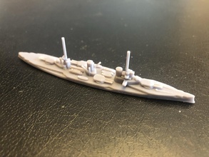 alemán SMS von der diente crucero batalla wargaming3d miniatura juego guerra 3d print model - Mito3D