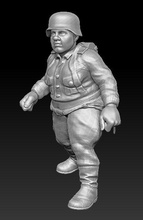 german soldier fat - wargaming3d 28mm miniature 3d print model - Mito3D