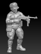 german soldier mp40 09 - wargaming3d 28mm miniature 3d print model - Mito3D
