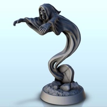 ghost escaping + pre-supported version 7 - wargaming3d miniature wargamming Age of Sigmar, character, Fantasy, fiction, figure, game, heroic, hobbit, lord the rings, mini, miniatures, resin, rpg, scenery, sla, squad, statue, warhammer 3d print model - Mito3D