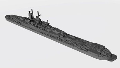 graf vitesse wargaming3d miniature wargaming 1 1800 Allemand Naval WW 2 3d print model - Mito3D