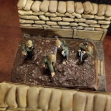 great war communication trenches sample 2 - wargaming3d 28mm miniature these designed used wargames use miniatures grouped bases they compromise between playability historical accuracy intended inserts placed into larger terrain pieces 3d print model - Mito3D