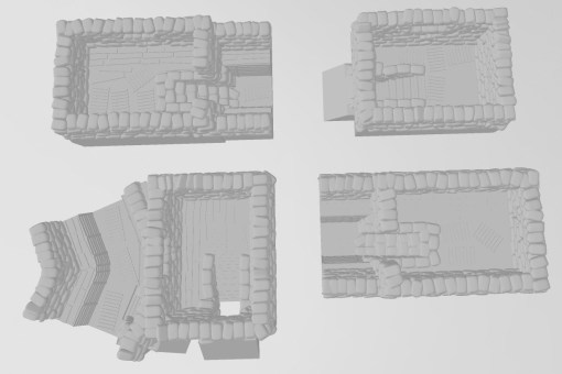 great war heavy machinegun positions bundle deal - wargaming3d 28mm miniature 3D print model - Mito3D