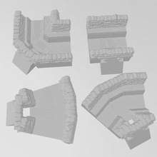 great war trenches dugout bundle deal - wargaming3d 28mm miniature 3d print model - Mito3D