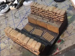 great war trenches fire step sample 1 - wargaming3d 28mm miniature these designed used wargames use miniatures grouped bases they compromise between playability historical accuracy intended inserts placed into larger terrain pieces 3d print model - Mito3D