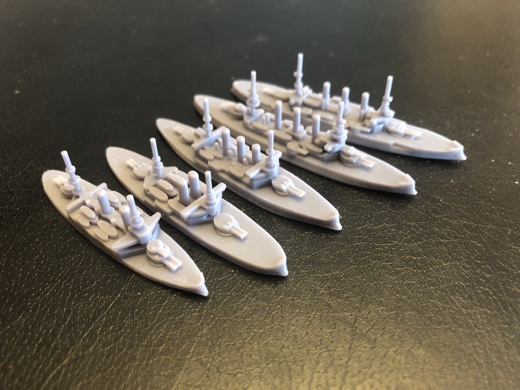 ótimo branco frota pacote wargaming3d miniatura jogos guerra 3D print model - Mito3D