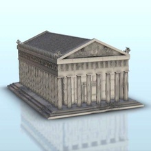 greek temple 2 - wargaming3d miniature wargamming Accessories, Antiquity, Architecture, building, classic, DBA, figures, Flames of War, game, games, greek, miniatures, roman, Rome, scenery, spartian, terrain, wargame, warhammer 3d print model - Mito3D