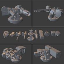 Grimdark uzak ameliyat silah büyür wargaming3d minyatür savaş oyunları 40k grimder tanklar w40 w40k Warhammer 3d print model - Mito3D
