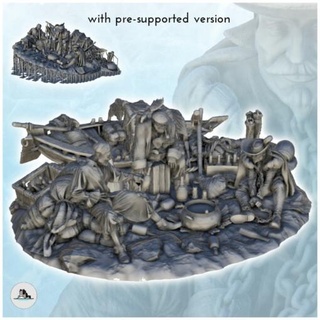 group pirates drinking aristocrat prisoner 3 - wargaming3d Categories: 1:100 / 15mm, 1:56 28mm, 1:72 & 1:76 20mm, 500-1500: Medieval, DIGITAL STL FILES, Terrain, Terrain accessories age architecture building dark european fantasy game house medieval middle miniatures rose scenery tabletop terrain traditionnal village war wargame miniature wargamming 3d print model - Mito3D