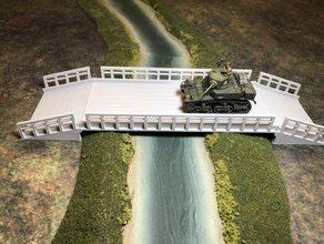 guardián puente wargaming3d miniatura juego guerra muralla exterior Puente modular Río dispersión terreno 3d print model - Mito3D