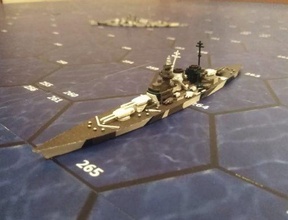 h 39 acorazado wargaming3d miniatura juego guerra 1 1800 2000 3d impresión fdm Flota Alemán alemán Armada Excelente Embarcacion Naval imprimible resinprint marina WW 2 3d print model - Mito3D