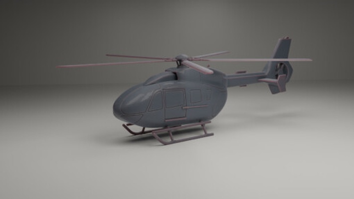 h145 elicottero ec145 wargaming3d 1 56 28mm 72 76 20mm 1980+ moderno 3d stampabili storicamente accurato aeromobili militare miniatura modellino in scala giocattolo veicolo wargaming 3d print model - Mito3D
