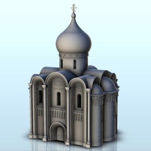 yüksek Ortodoks kilise sütunlar büyük kapılar 15 wargaming3d minyatür savaş oyunları aksesuarlarviking mimari inşa etmek Bina inşaat tasarım yapı rakamlar oyun oyunlar Tarih ev minyatürler 3d print model - Mito3D