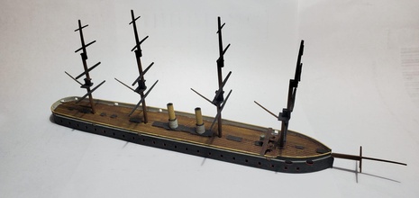 hms achilles - wargaming3d miniature wargamming Achilles, American Civil War, British Navy 3d print model - Mito3D