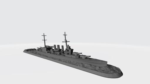 hms cumberland 1939 - wargaming3d Categories: 1:1800, 1939-1945: WWII, DIGITAL STL FILES, Naval 1 1800 german naval ww 2 miniature wargamming 3d print model - Mito3D