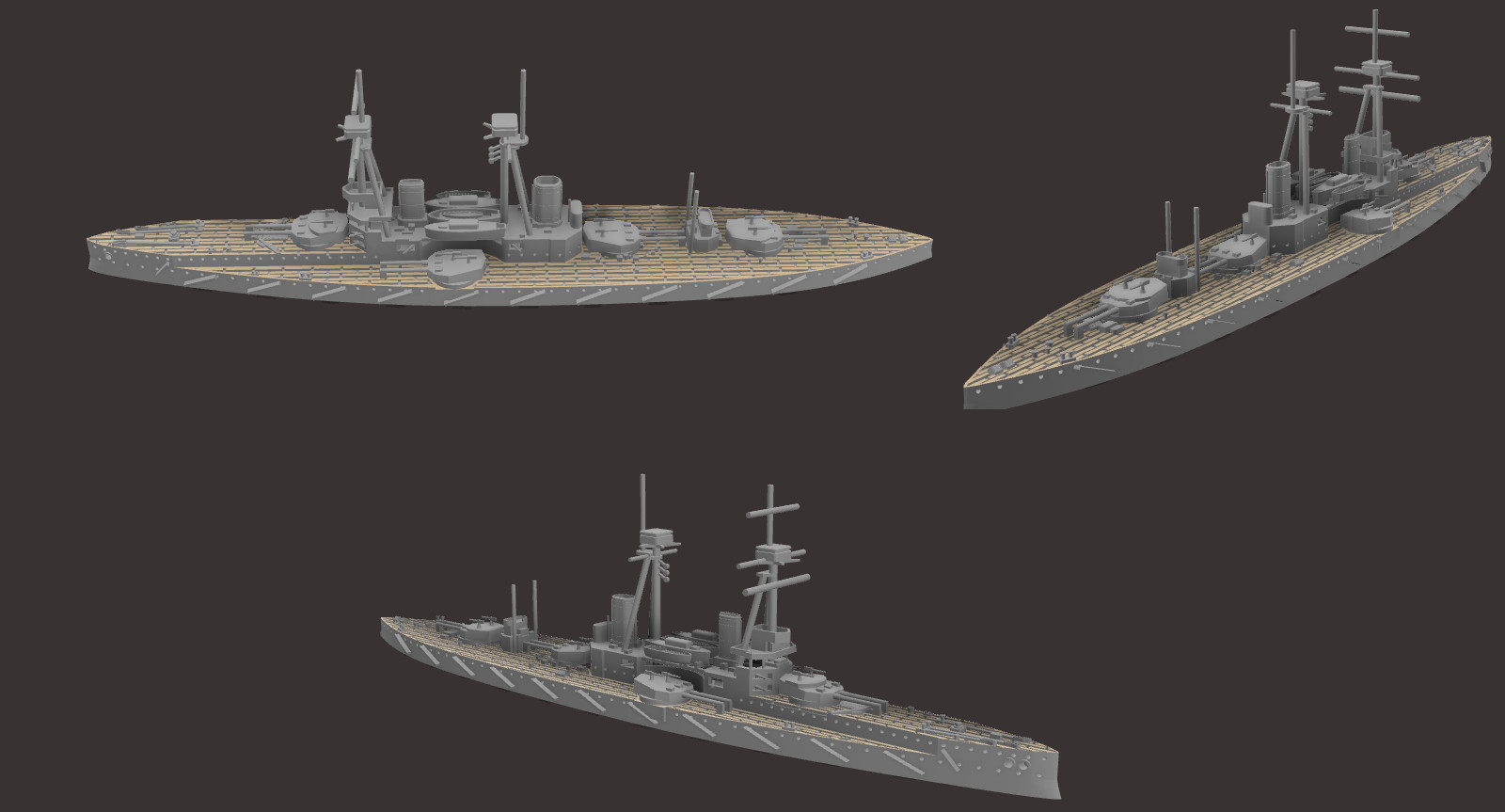 hms st vincent - wargaming3d miniature wargamming 3D print model - Mito3D