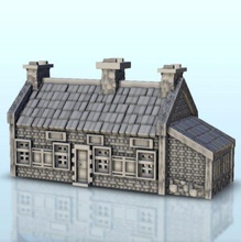 house 32 - wargaming3d miniature wargamming Accessories, Architecture, bonaparte, building, classic, DBA, figures, Flames of War, game, games, house, miniatures, modern, Napoleon, napoleonic, scenery, terrain, war, wargame, warhammer 3d print model - Mito3D