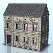 house 5 - wargaming3d miniature wargamming Accessories, Architecture, bonaparte, building, classic, DBA, figures, Flames of War, game, games, house, miniatures, modern, Napoleon, napoleonic, scenery, terrain, war, wargame, warhammer 3d print model - Mito3D