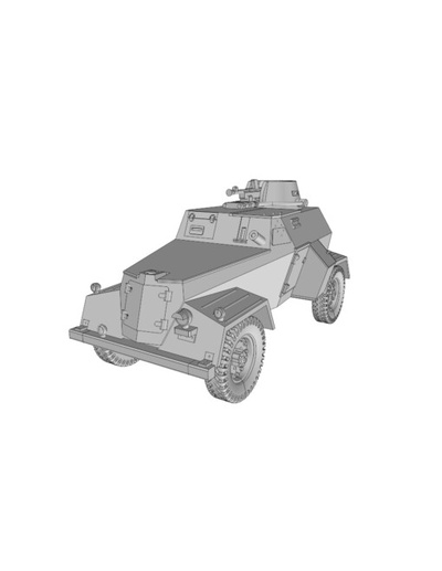 humber light recon car iii 1 56 28mm - wargaming3d 1939-1945 wwii ww2 3d printables historically accurate united kingdom stls bolt action ww ii miniature wargamming 3d print model - Mito3D