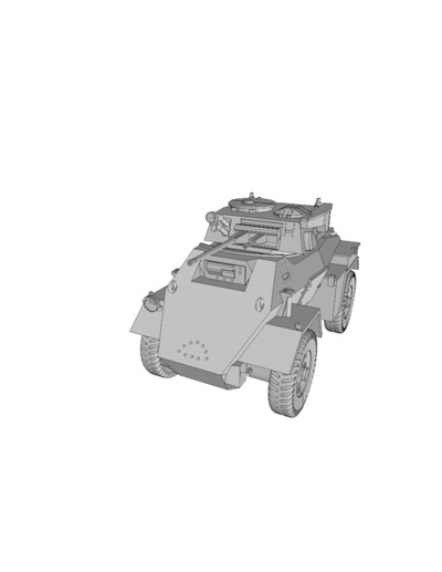 humber mk ii 1 56 28mm british - wargaming3d 1939-1945 wwii ww2 3d printables historically accurate united kingdom stl bolt action ww miniature wargamming 3d print model - Mito3D