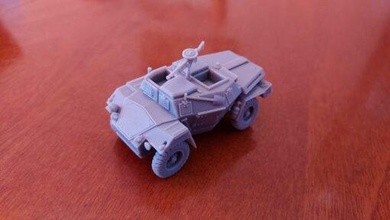 humber scout car 1 56 28mm - wargaming3d miniature wargamming armored car, britain, United Kingdom, WW 2 3d print model - Mito3D
