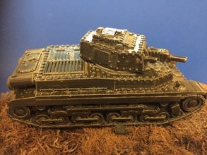 Macarca turan ii tank wargaming3d 28mm minyatür 3d print model - Mito3D