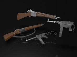 indochina Krieg Waffe bündeln wargaming3d Miniatur Wargaming 3d print model - Mito3D