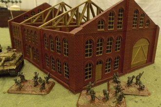 industrial buildings arched windows - wargaming3d 28mm miniature set consists 9 files making wargaming terrain 15mm 1 100 scale they extremely detailed can assembled multiple ways create large pieces interlock tightly do very good job hiding seams commonly found piece 3d print model - Mito3D