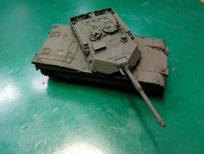 ipm1 + m1a2 abrams wargaming3d miniatura juego guerra 1 100 moderno tanque 3d print model - Mito3D