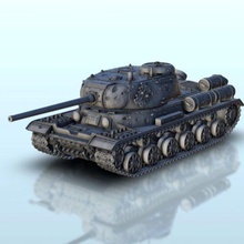 is-1 - wargaming3d miniature wargamming #tank, 1 56, 1:100, 1:100 / 15mm, 1:35, 1:56 28mm, armoured vehicle, blitzgrieg, bolt action, Flames of War, miniature, red army, RedArmy, soviet tank, two, USSR, vehicle 3d print model - Mito3D