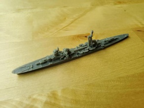 italien duca d'aosta-croiseur de classe - wargaming3d 28mm miniature 1 1800th échelle modèle certains éléments pas à l'échelle 3d print model - Mito3D