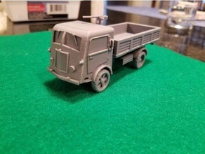 italian fiat 626 truck - 28mm updated wargaming3d miniature 3d print model - Mito3D