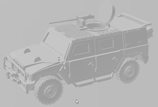italian iveco lince - wargaming3d miniature wargamming italy', scout vehicle, wheeled armour 3d print model - Mito3D