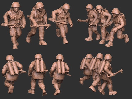 italianfiremen02 wargaming3d Miniatur Wargaming 3d print model - Mito3D