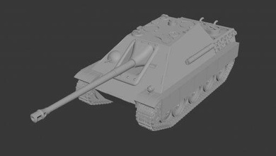 Jagdpanther wargaming3d 28mm minyatür 3d print model - Mito3D