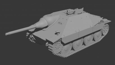 jagdpanzer 38t 39 agitatore wargaming3d 28mm miniatura 3d print model - Mito3D